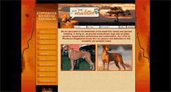 Desktop Screenshot of copperridgeridgebacks.com
